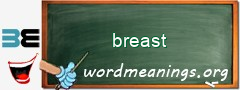 WordMeaning blackboard for breast